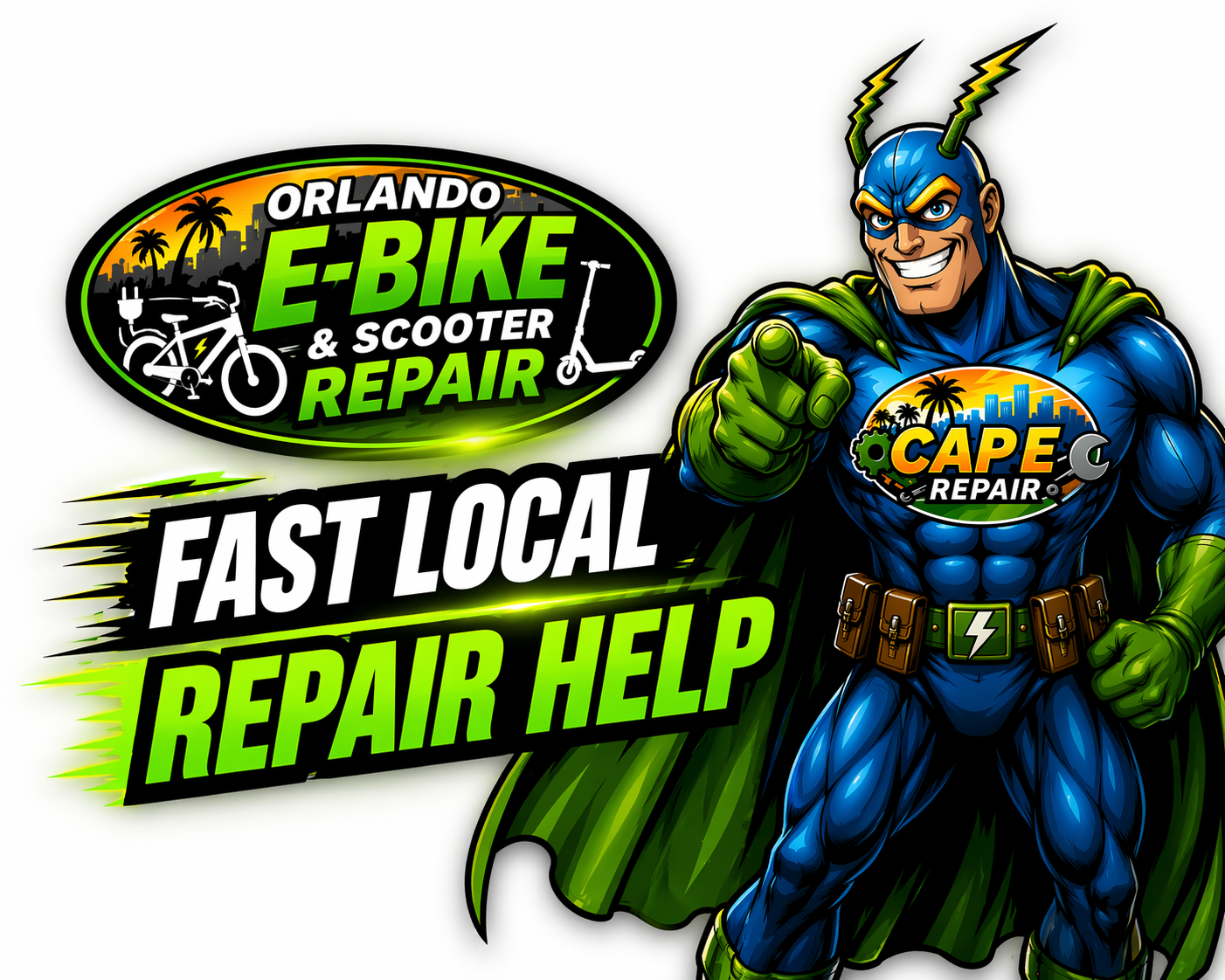 Cap E Repair Orlando e-bike and scooter repair help hero image